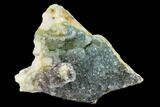 Quartz Crystals on Chrysocolla - Peru #132361-1
